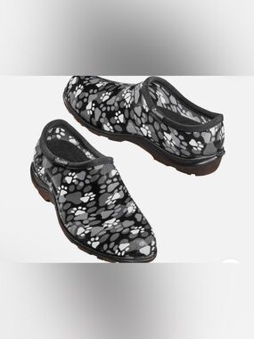 Sloggers dog/cat Paw-Print Garden Clogs/ nursing shoes